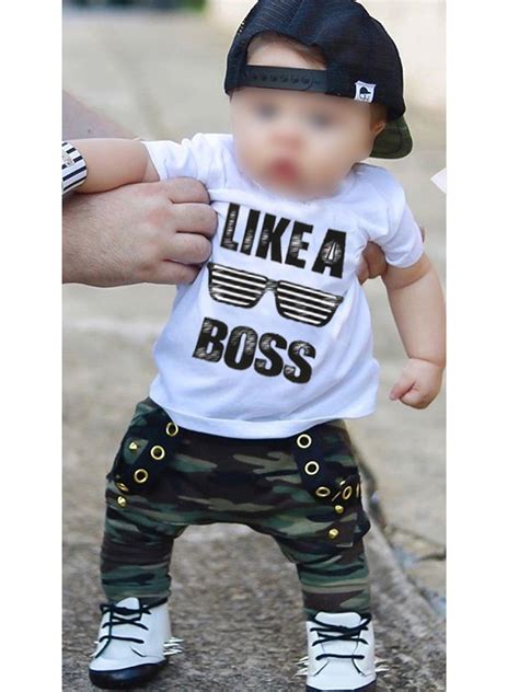 Frecoccialo Toddler Kids Baby Boy Cute Outfits Short Sleeve T Shirt