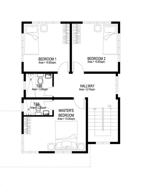 Modern 2 Story House Floor Plans With Dimensions Bmp Extra