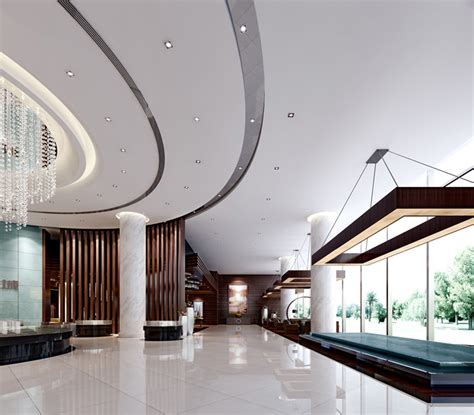 Luxury Hotel Lobby 3d Model Max