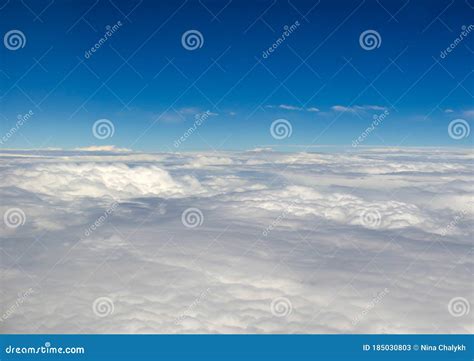 Gorgeous Dense Clouds And The Bright Blue Horizon Of The Sky From The