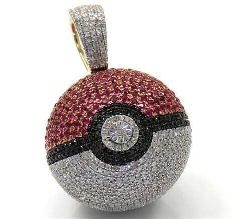 There is no gold pake ball only a gs ball not on peal. Buy 10k Yellow Gold Iced Out Diamond Pokeball Pendant 2.19ct Online at SO ICY JEWELRY