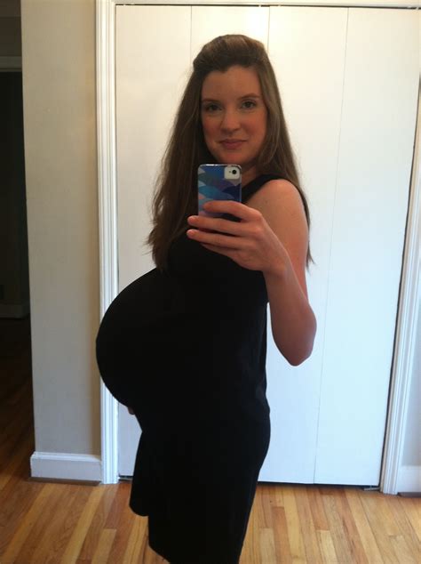 43 Weeks Pregnant Belly