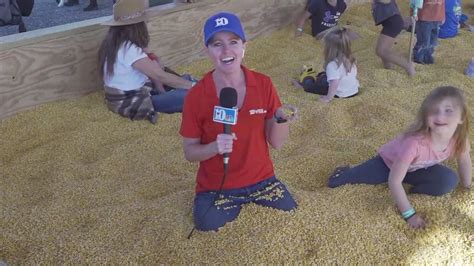 meteorologist cassie nall has a corny time in corryton