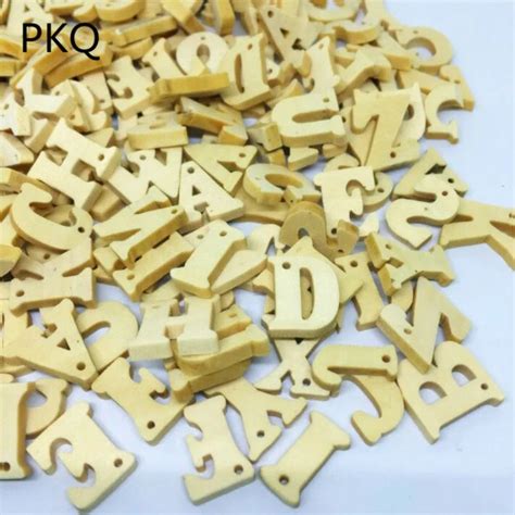 100pcspack 26 English Alphabet Wood Letters Small 15mm Wooden Wedding
