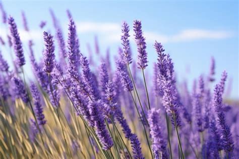 Premium Ai Image Lavender Symphony Graceful Swaying Of Tall Plants