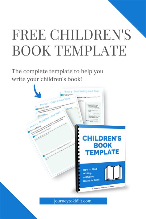 How To Write A Childrens Book Template Download Writing Childrens