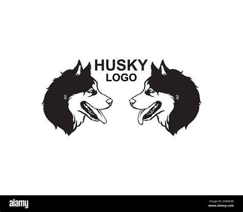 Husky Logo Vector Of A Dog Siberian Husky On White Background Husky