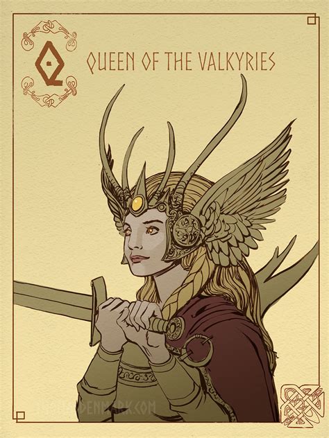 Queen Of The Valkyries Freya Viking Celtic Pagan Bavipower