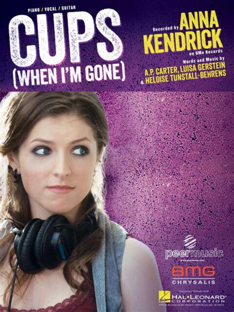 Cups Song By Anna Kendrick For Piano Vocal Sheet Music Guitar Chords