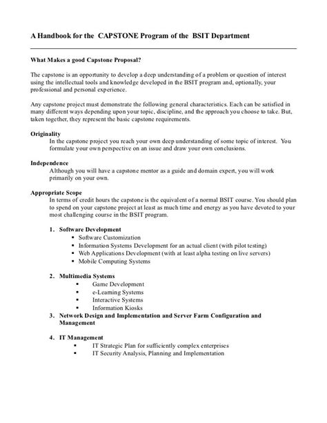 😍 Capstone Project Proposal Example Capstone Project Examples Here To
