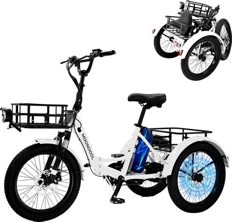 Ficisog 20 Adult Folding Electric Tricycle500w 48v Motor Fat Tire 3