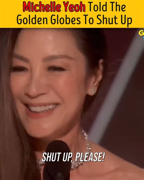 Michelle Yeoh Told The Golden Globes To Shut Up When They Tried To Cut Her Speech Speech