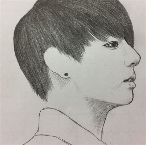 Bts V Drawing Easy At PaintingValley Explore Collection Of Bts V