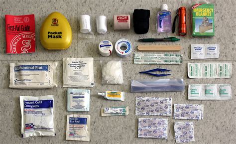 First Aid Kit Contents Contents Of One Of My First Aid Kit Flickr
