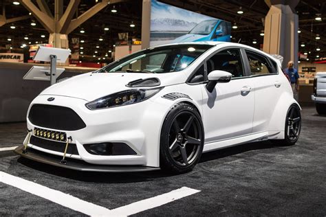 Distinct Custom Body Kit On White Ford Fiesta Ford Fiesta Ford