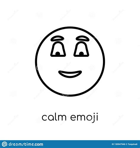 Icono Tranquilo Del Emoji Ilustraci N Del Vector Ilustraci N De Feliz