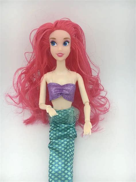 hot fashion popular 30cm princess ariel dolls with joint moving body beautiful t box doll
