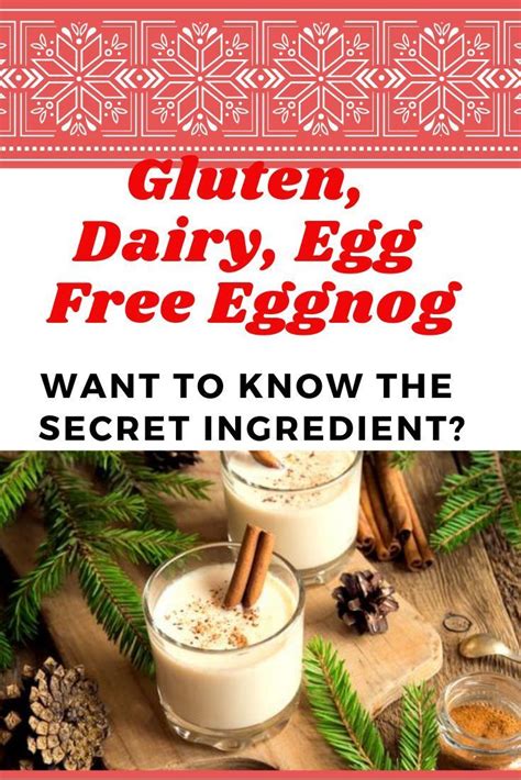 Dairy And Egg Free Eggnog Eggnog Egg Free Homemade Eggnog