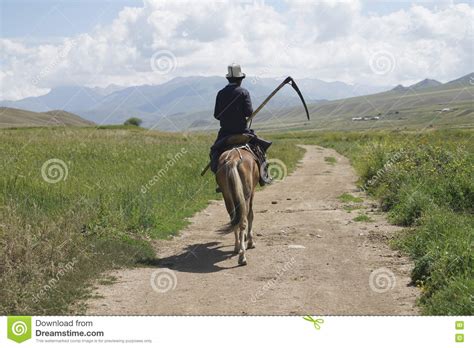 horse  farmer  kyrgyzstan editorial stock image image  horse kizart