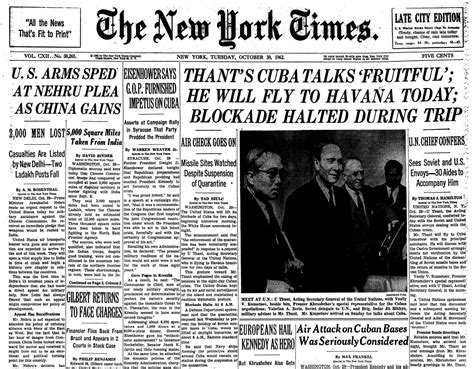 Databases Historical Newspapers Cuban Missile Crisis Research At Boston University