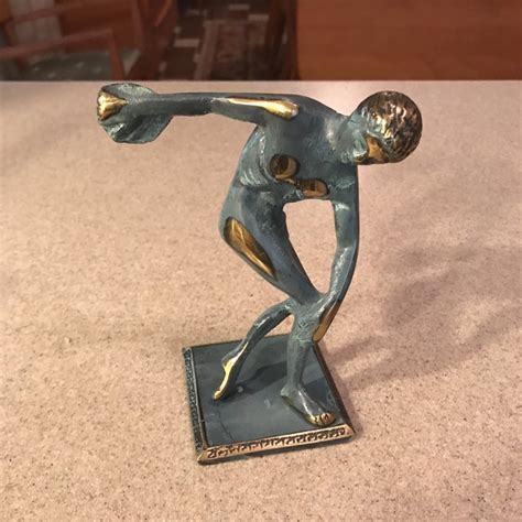 Maybe you would like to learn more about one of these? Ancient Greek Bronze Statue of Discus Thrower of Myron Olympics | Chairish