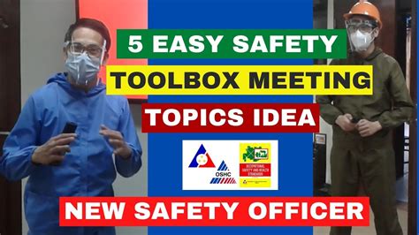 5 Easy Safety Toolbox Meeting Topics Idea I New Safety Officer I