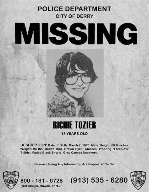 Missing Posters Official It Amino Amino