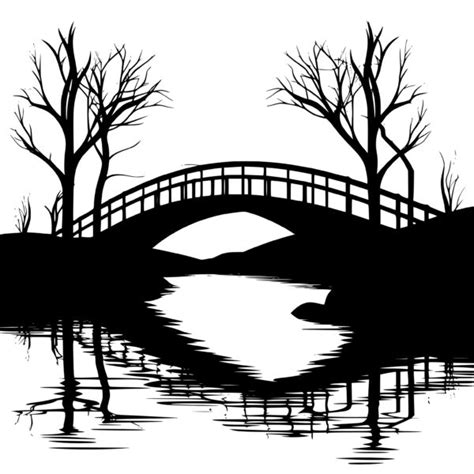Bridge Over Water Instant Download For Cricut Silhouette Laser
