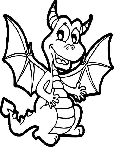 Cool Cartoon Dragon Coloring Page Dragon Coloring Page Cartoon Dragon