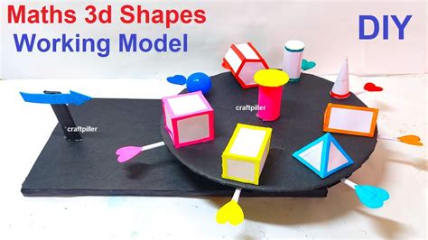 Maths 3d Shapes Working Model Tlm Geometry Project With Faces