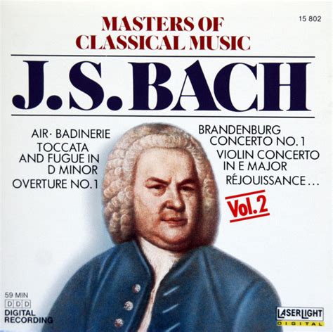 Masters Of Classical Music Vol 2 J S Bach De Johann Sebastian Bach 1988 Cd Laserlight