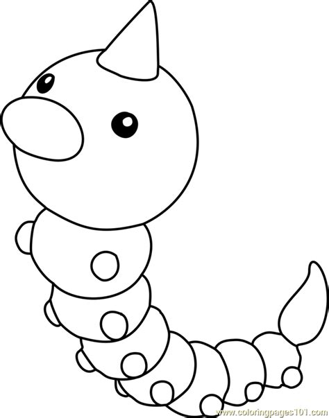 Weedle Pokemon Coloring Page For Kids Pokemon Printable Coloring Page