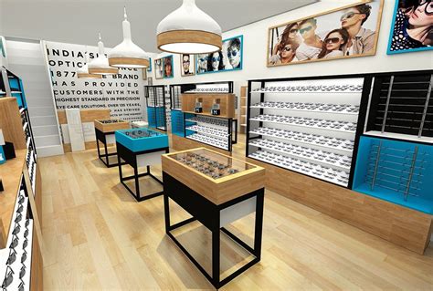 Eyewear Display Retail Stand In Eyewear Retail Store With Modern Design