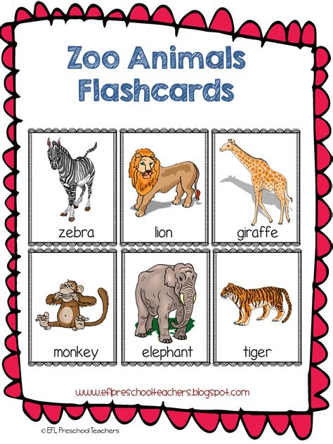 eslefl preschool teachers zoo animal theme for the kindergarten ell