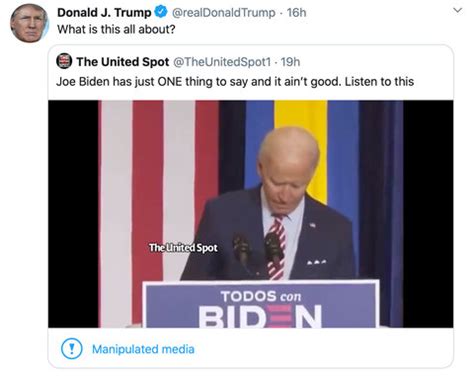 Trump Shares Two Doctored Videos Of Biden The New York Times