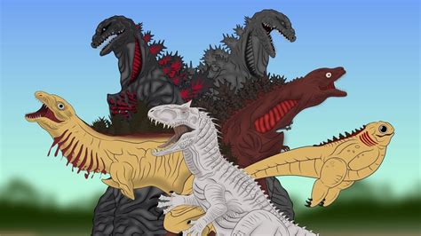 Evolution Of Shin Godzilla Vs Jurassic World Indominus Rex Sacky