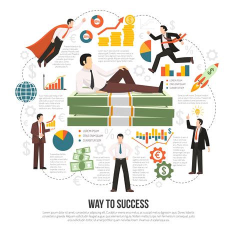 Way To Success Flat Infographic Poster 483329 Vector Art At Vecteezy