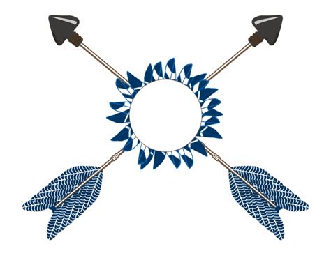 Crossed Arrows Tribal With Feathers Clip Art Clip Art Library