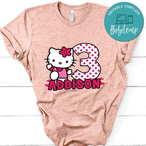Custom Hello Kitty Birthday Shirt For Girl Bobotemp