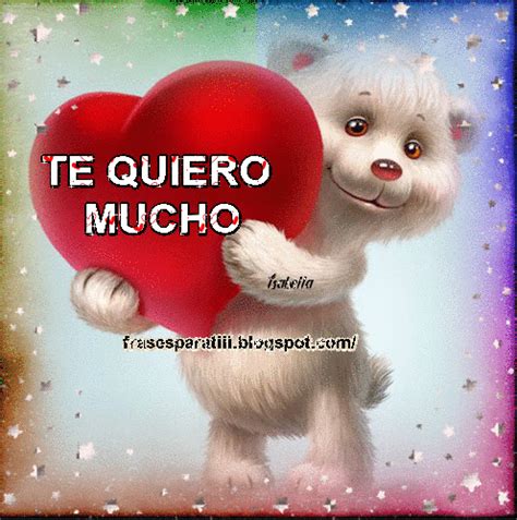 The phrase te quiero mucho can be use between couples, siblings, child, parents, and among good friends. FRASES PARA TI: TE QUIERO MUCHO... VER MAS