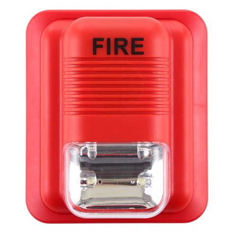 Sound Light Fire Alarm Warning Strobe Horn Alert Safety System Sensor