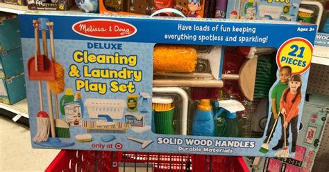 Melissa And Doug Deluxe Cleaning And Laundry Play Set Only 1999 At Target