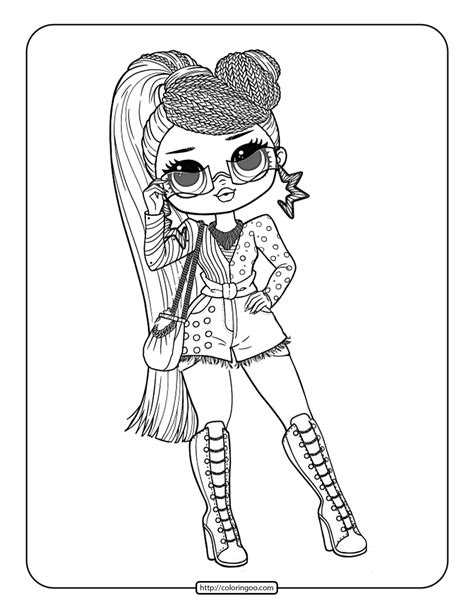 Lol Surprise Omg Dolls Coloring Pages Printable Izayahaxfry