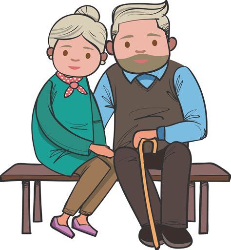 Old Couple Grandparents Clipart Free Download Transparent Png Images