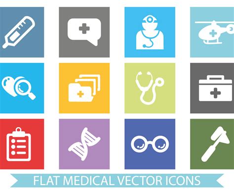 Flat Medical Vector Icons Vector Art And Graphics