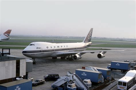 Boeing 747 20742 747 284b Olympic Airways Heathrow Airport A Photo