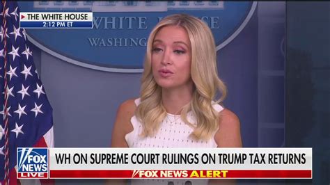 Kayleigh Mcenany Says Trumps Tax Returns Are Still Under Audit