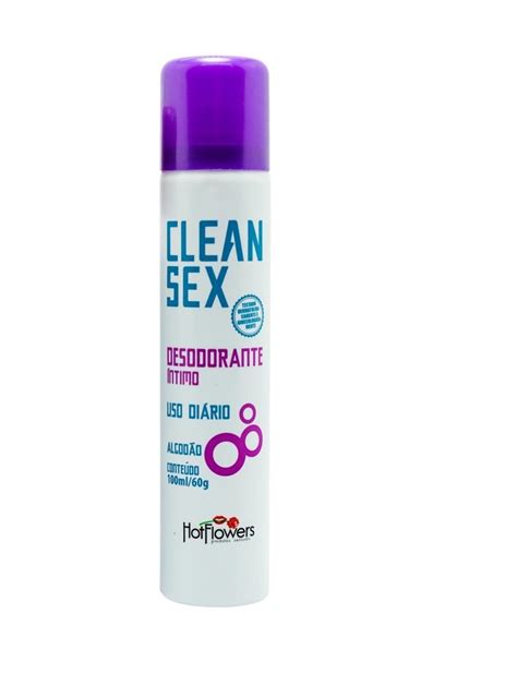 Desodorante Íntimo Clean Sex 100ml AlgodÃo Kalienty Sex Shop