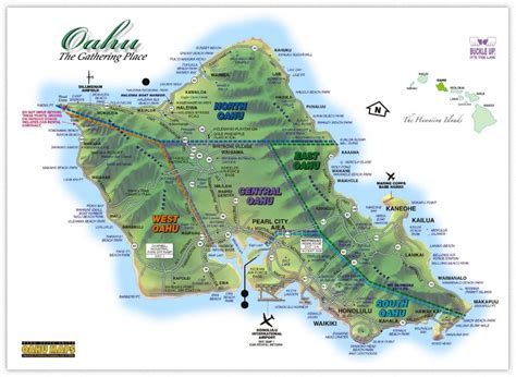 Printable Tourist Map Of Oahu