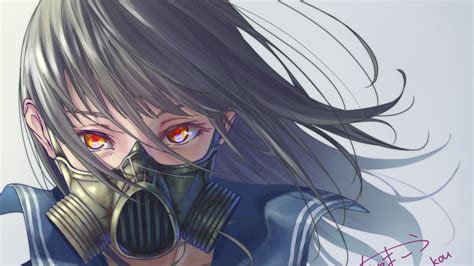 Anime Girl Mask 1920x1080 Wallpapers Wallpaper Cave